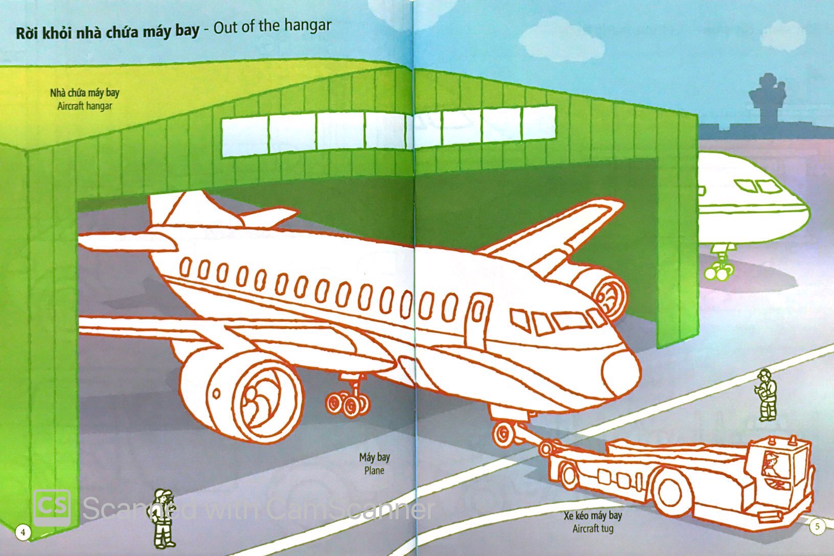tô màu bóc dán - sân bay - airport (tái bản) - Ảnh 4