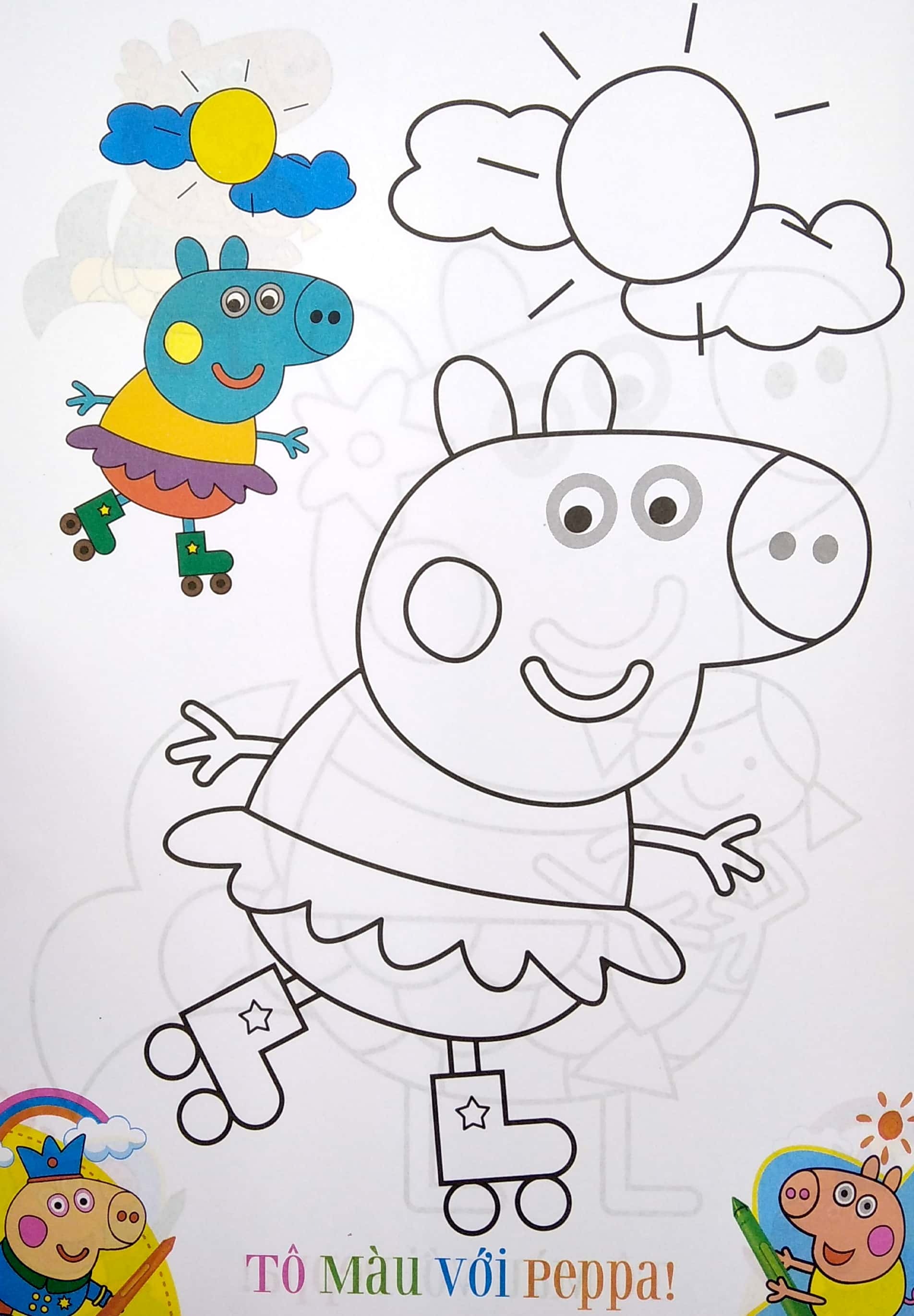 tô màu peppa pig - tập 4 (tái bản 2024) - Ảnh 3