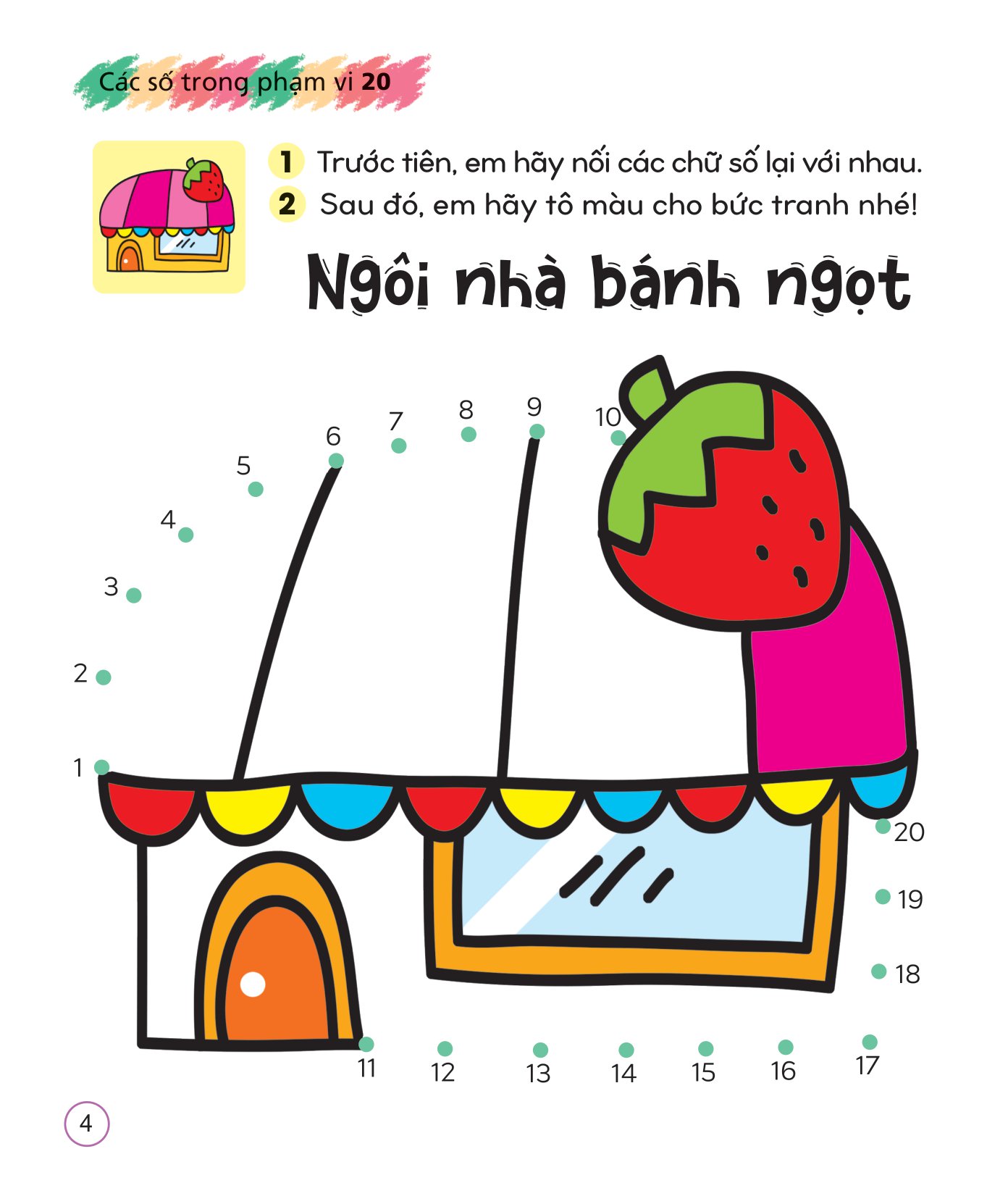 tô màu sáng tạo giúp bé làm quen với chữ cái và con số - các số trong phạm vi 20 - Ảnh 5