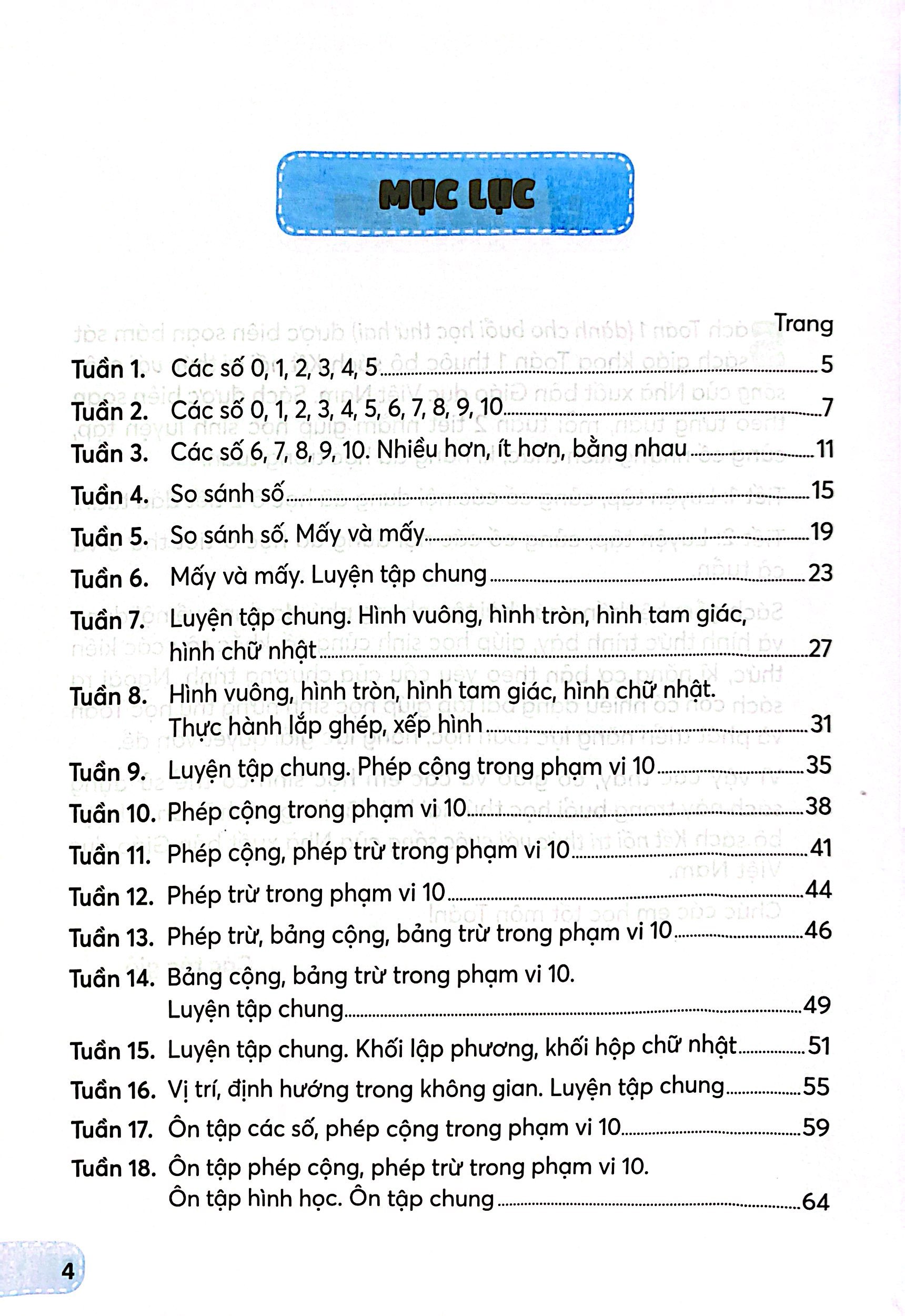 toán 1 - tập 1 (kết nối) (dành cho buổi học thứ hai) - Ảnh 4