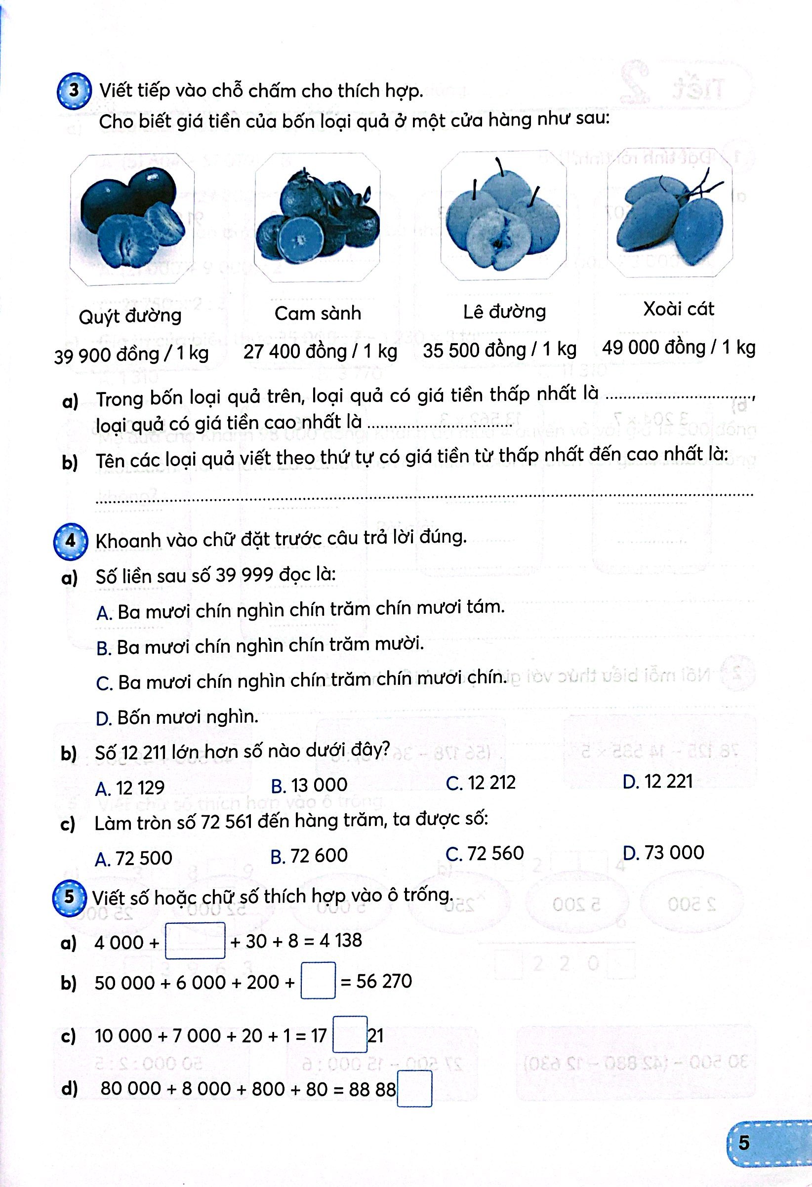 toán 4 - tập 1 (kết nối) (dành cho buổi học thứ hai) - Ảnh 6