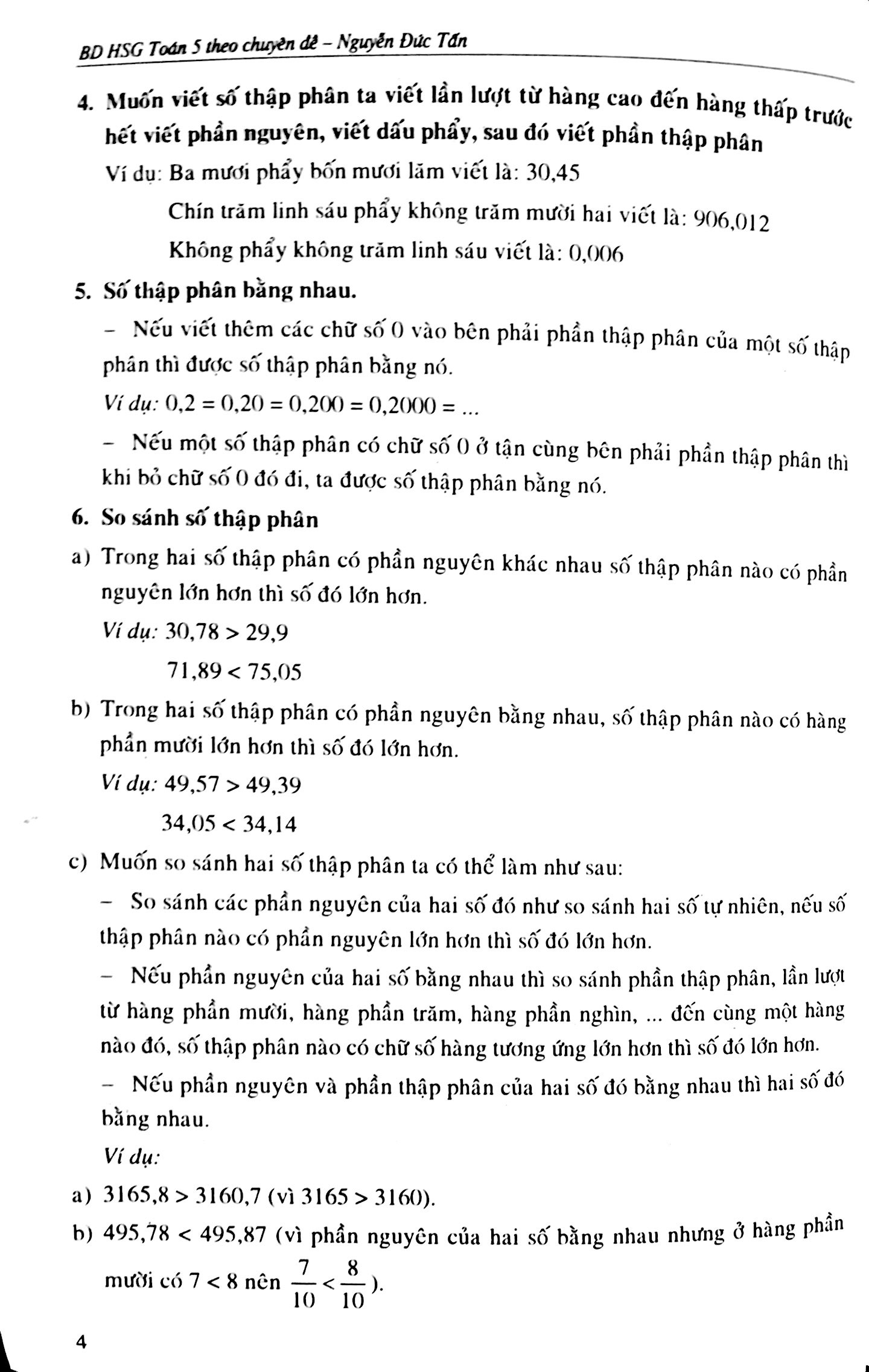 toán 5-bồi dưỡng học sinh giỏi theo chuyên đề (số thập phân - các phép tính về số thạp phân) - Ảnh 4