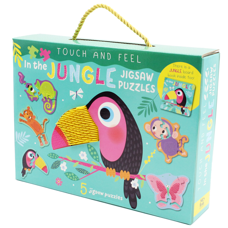 touch and feel jigsaw puzzles boxset - jungle (5 jigsaw puzzles) - Ảnh 5