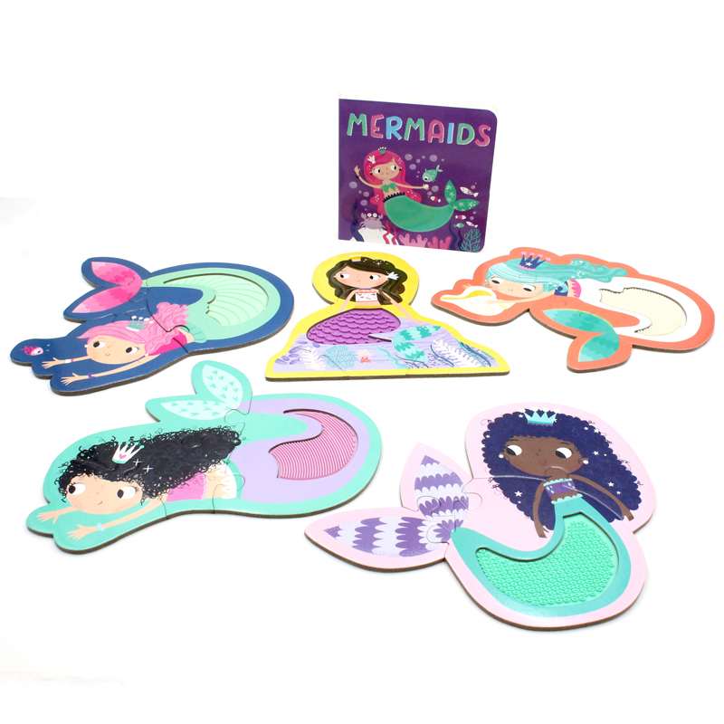 touch and feel jigsaw puzzles boxset - mermaids (5 jigsaw puzzles) - Ảnh 11