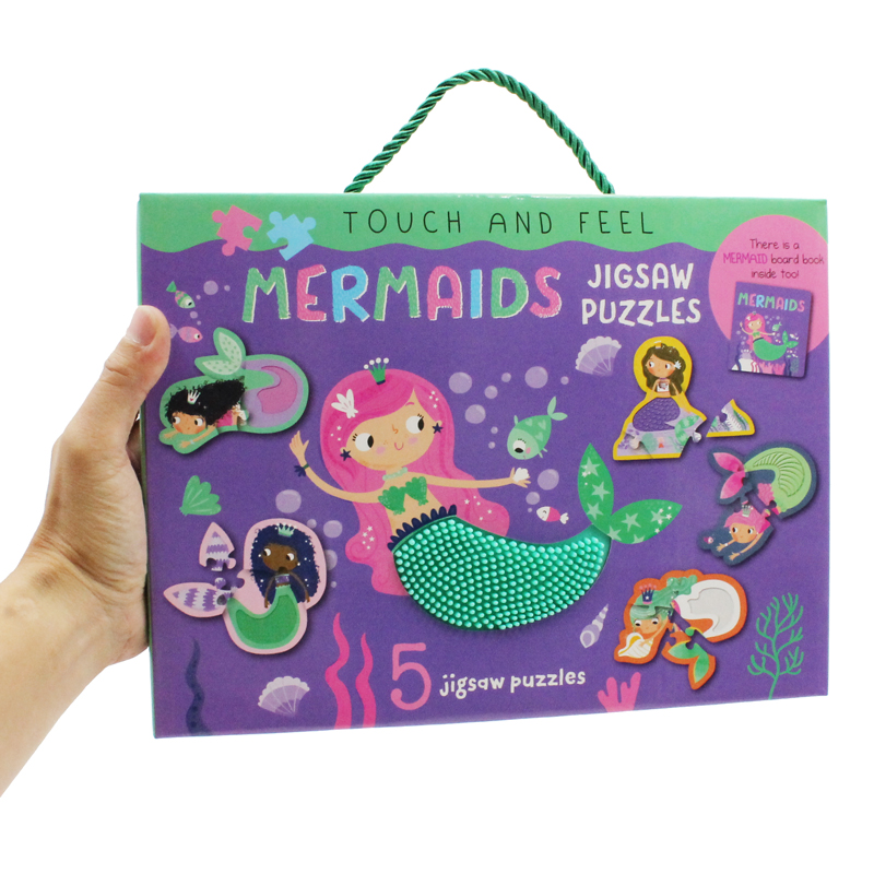 touch and feel jigsaw puzzles boxset - mermaids (5 jigsaw puzzles) - Ảnh 9
