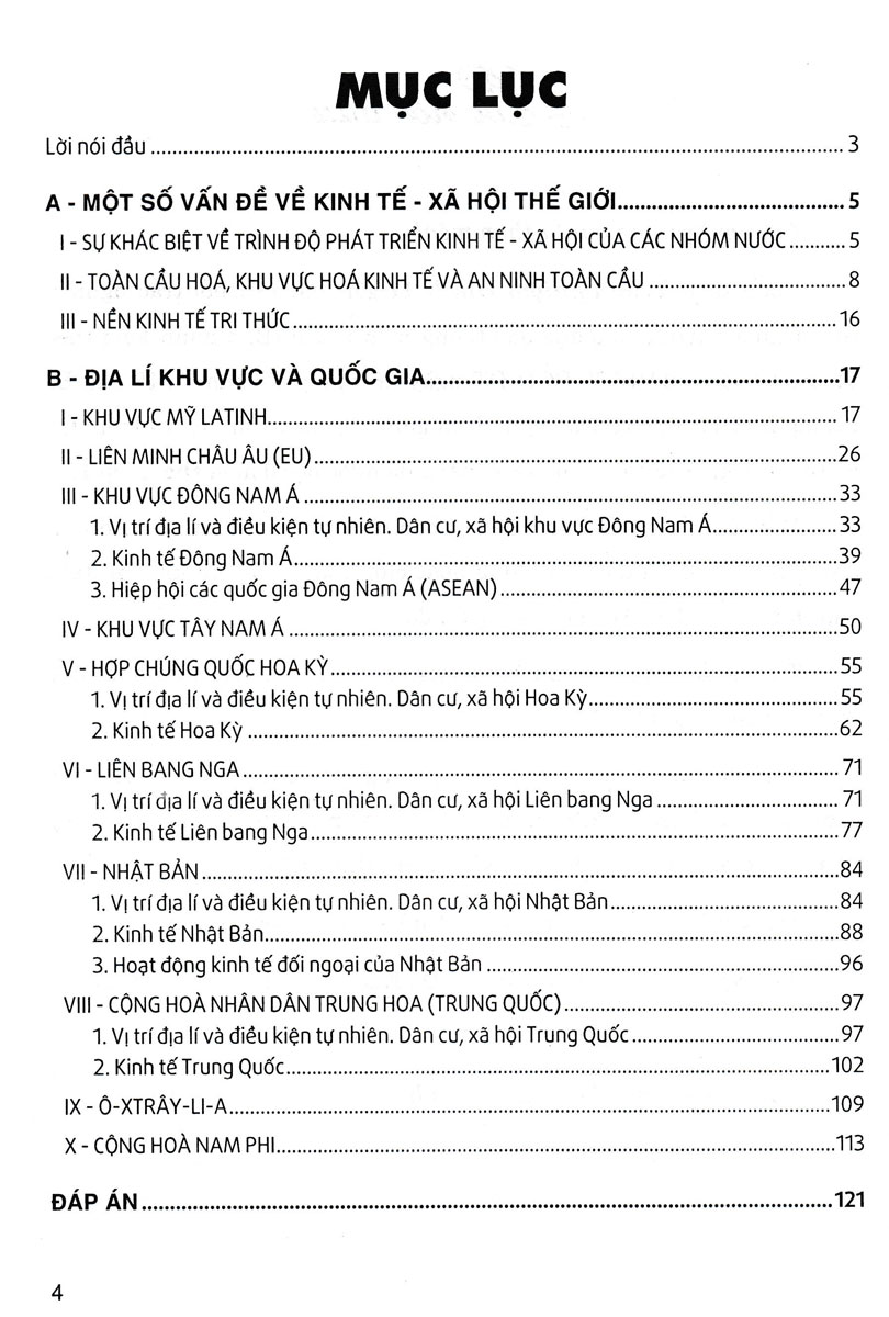trắc nghiệm địa lí 11 (dùng chung cho các bộ sgk hiện hành) - Ảnh 4