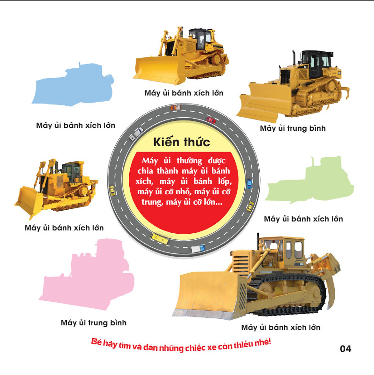 trò chơi dán hình iq-eq-cq - sticker - xe công trình - tập 1 - Ảnh 6