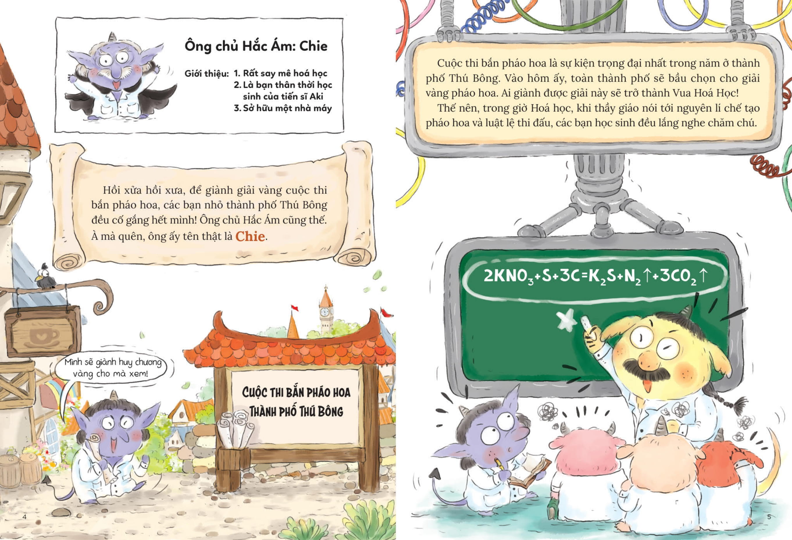trường học biết tuốt - tập 4 - cuộc thi bắn pháo hoa - oxy hóa - Ảnh 3