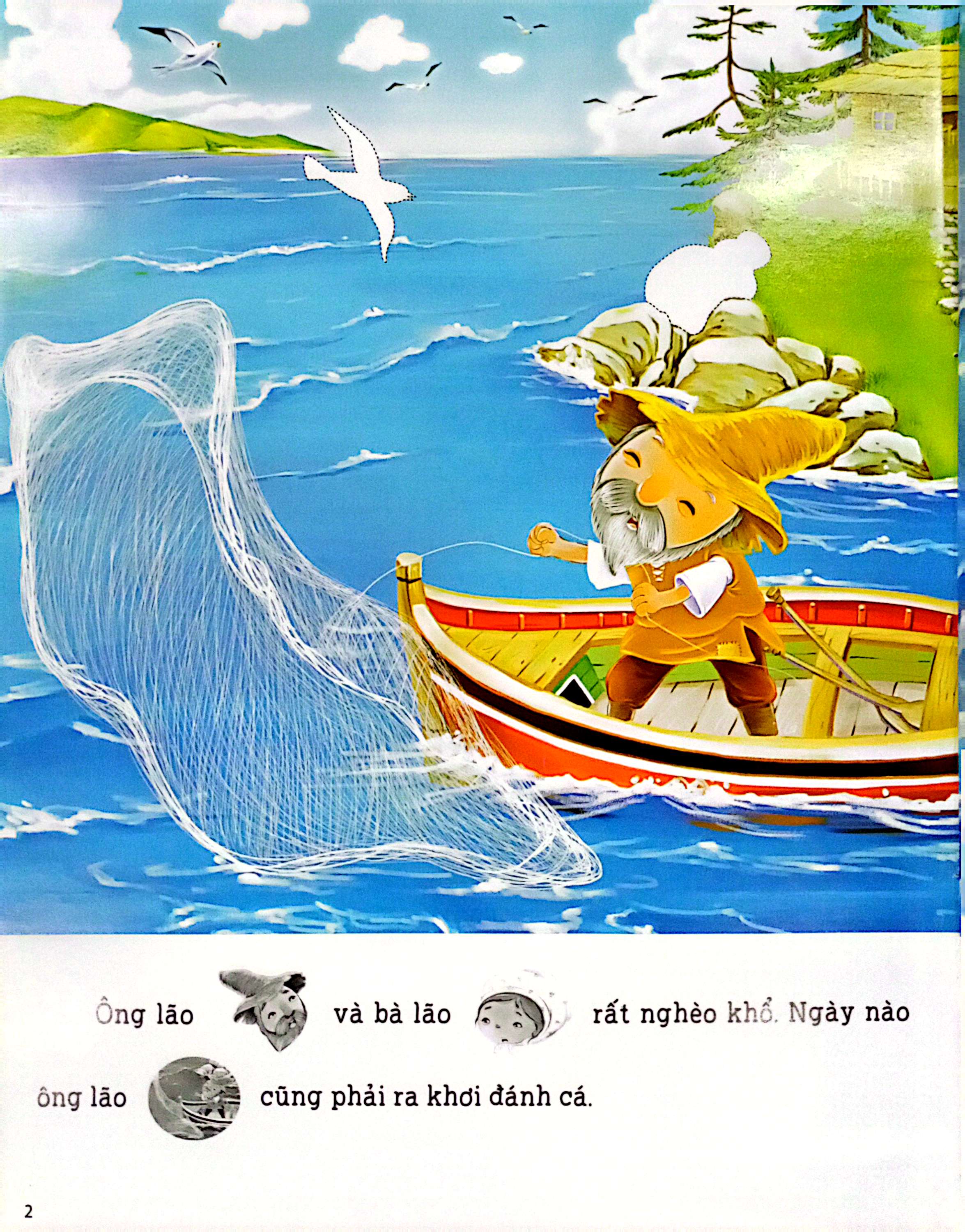 truyện cổ tích kinh điển - ông lão đánh cá và con cá vàng - Ảnh 4