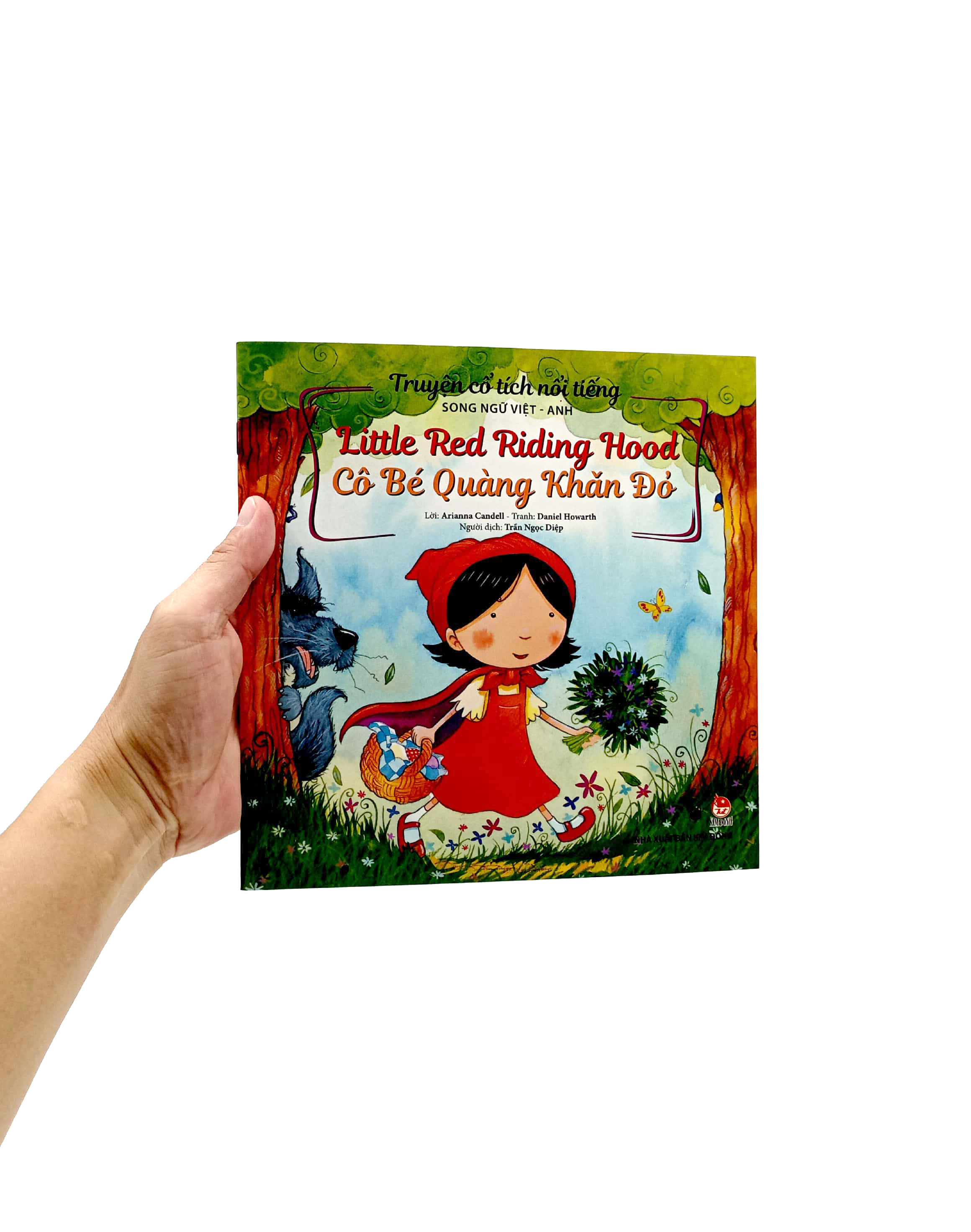 truyện cổ tích nổi tiếng (song ngữ việt anh) - little red riding hood - cô bé quàng khăn đỏ (tái bản 2023) - Ảnh 7