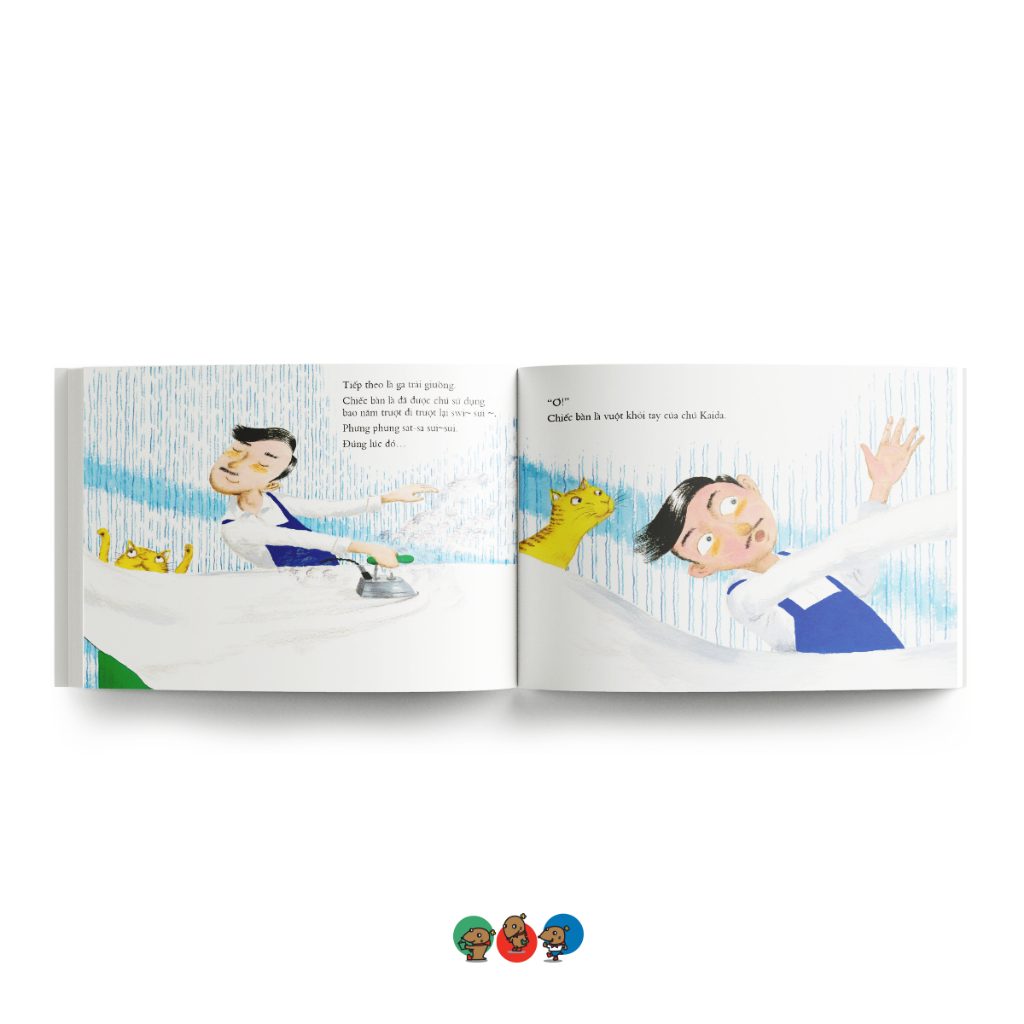 truyện tranh ehon nhật bản - bàn là ơi, cậu làm gì thế? - Ảnh 4