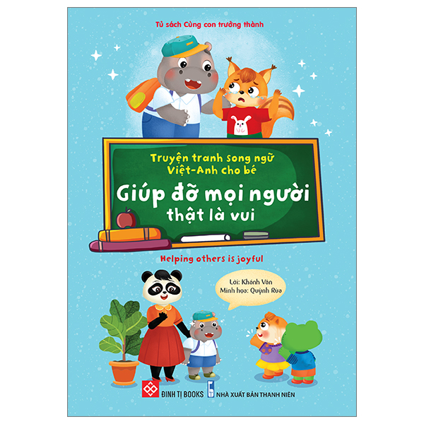 truyện tranh song ngữ việt-anh cho bé - giúp đỡ mọi người thật là vui - helping others is joyful