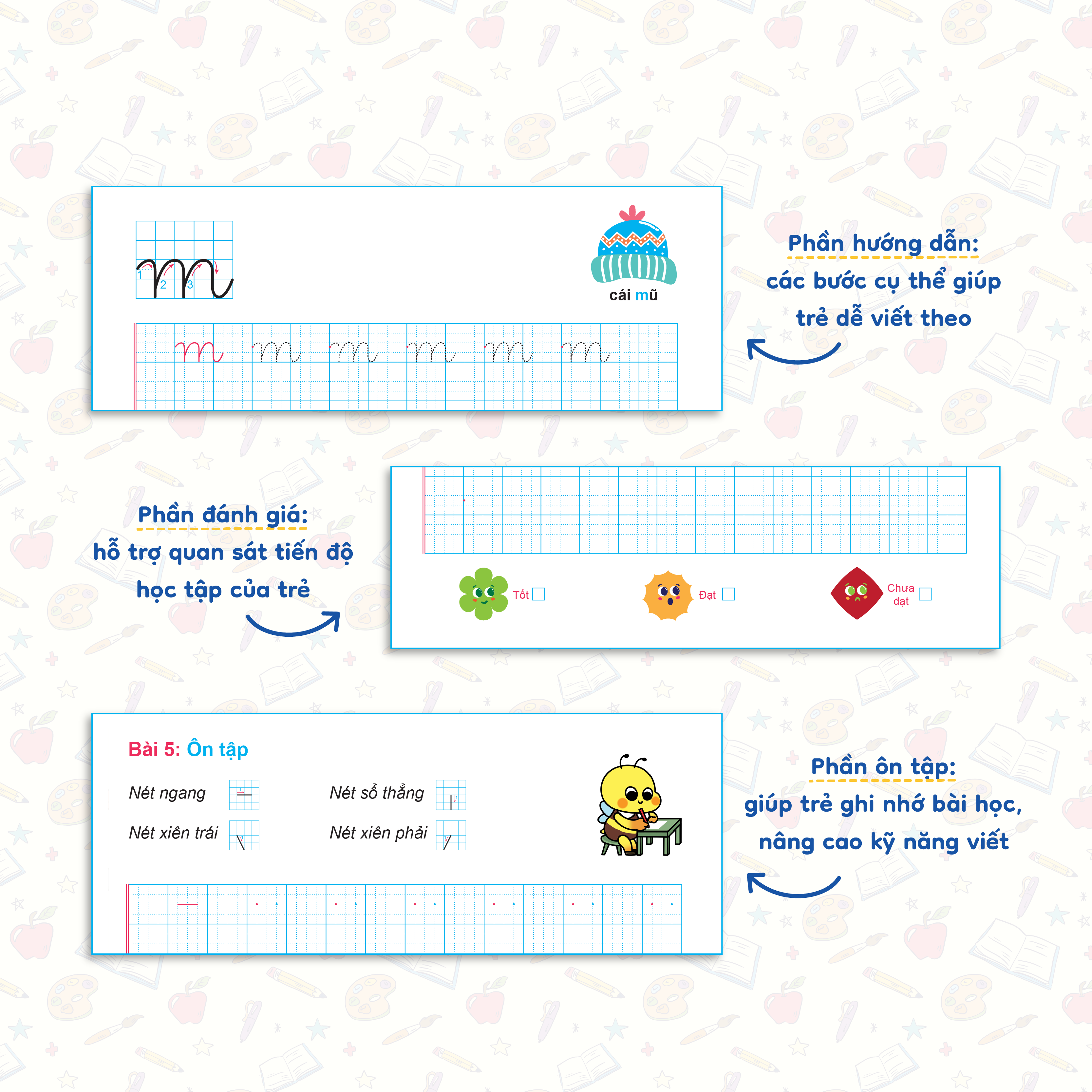 Tự Tin Vào Lớp 1 - Luyện Tập Tô Nét Cơ Bản - Ảnh 4
