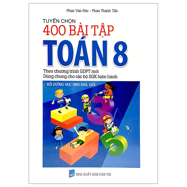 Bìa sách tuyển chọn 400 bài tập toán 8 (theo chương trình giáo dục phổ thông mới)