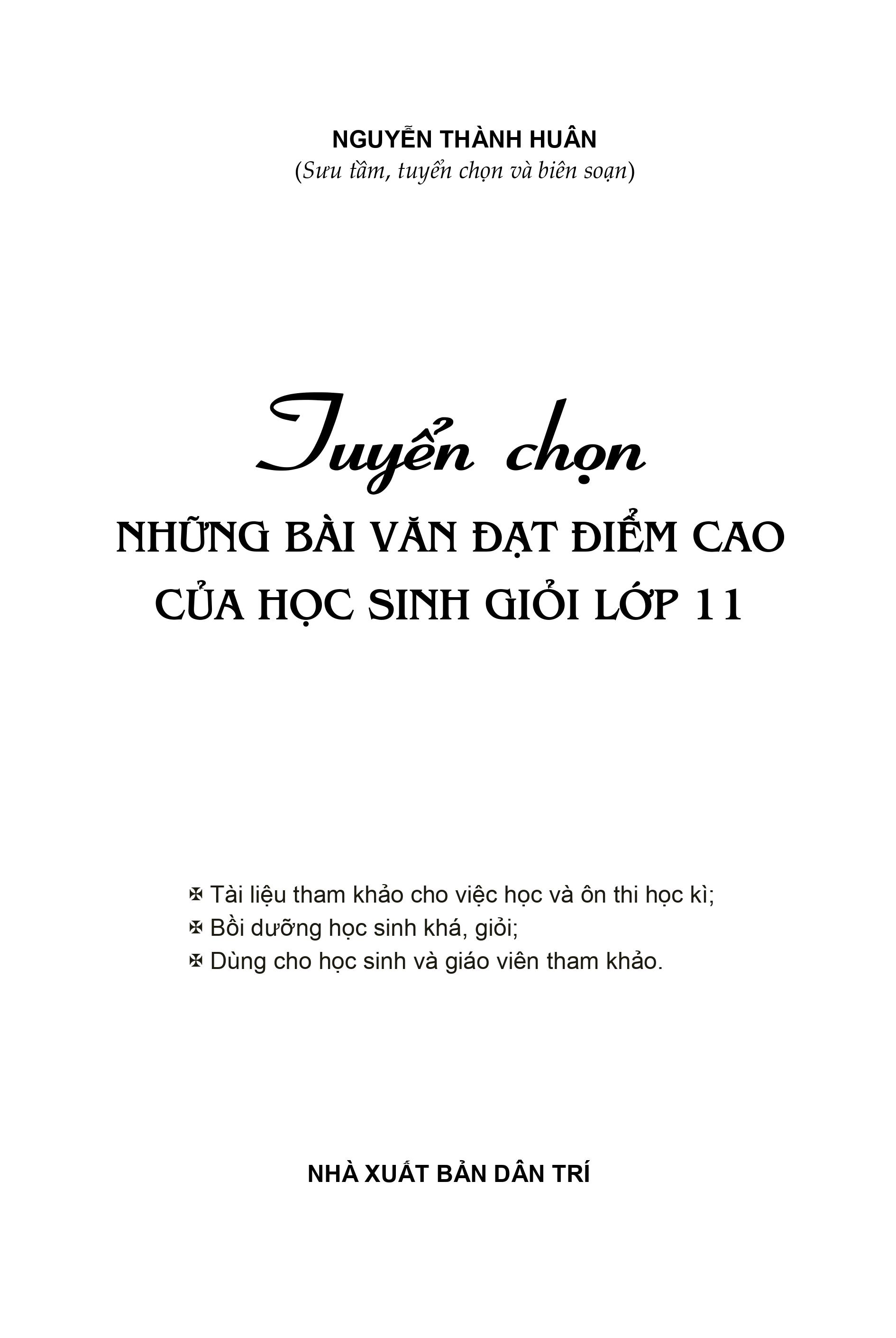 tuyển chọn những bài văn đạt điểm cao của học sinh giỏi lớp 11 - Ảnh 3