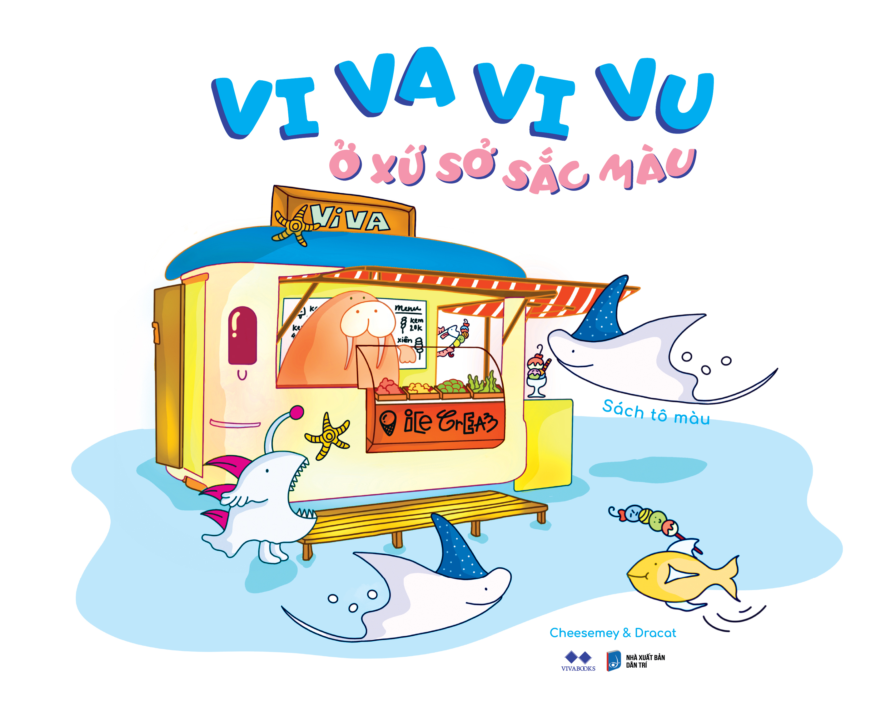 vi va vi vu ở xứ sở sắc màu - bản bìa trắng - Ảnh 2