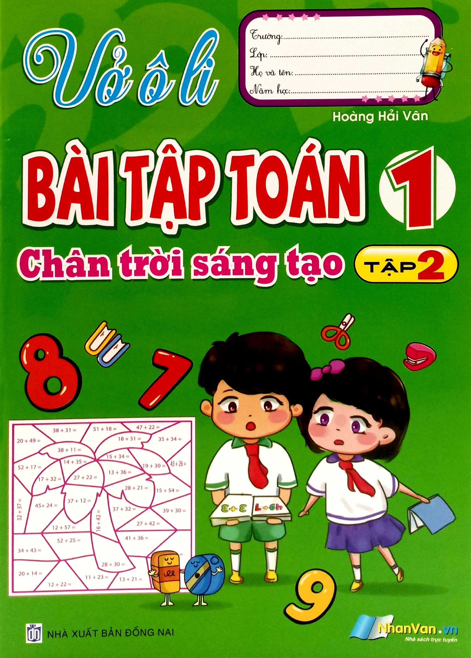 vở ô li bài tập toán 1 - tập 2 (chân trời sáng tạo) - Ảnh 2
