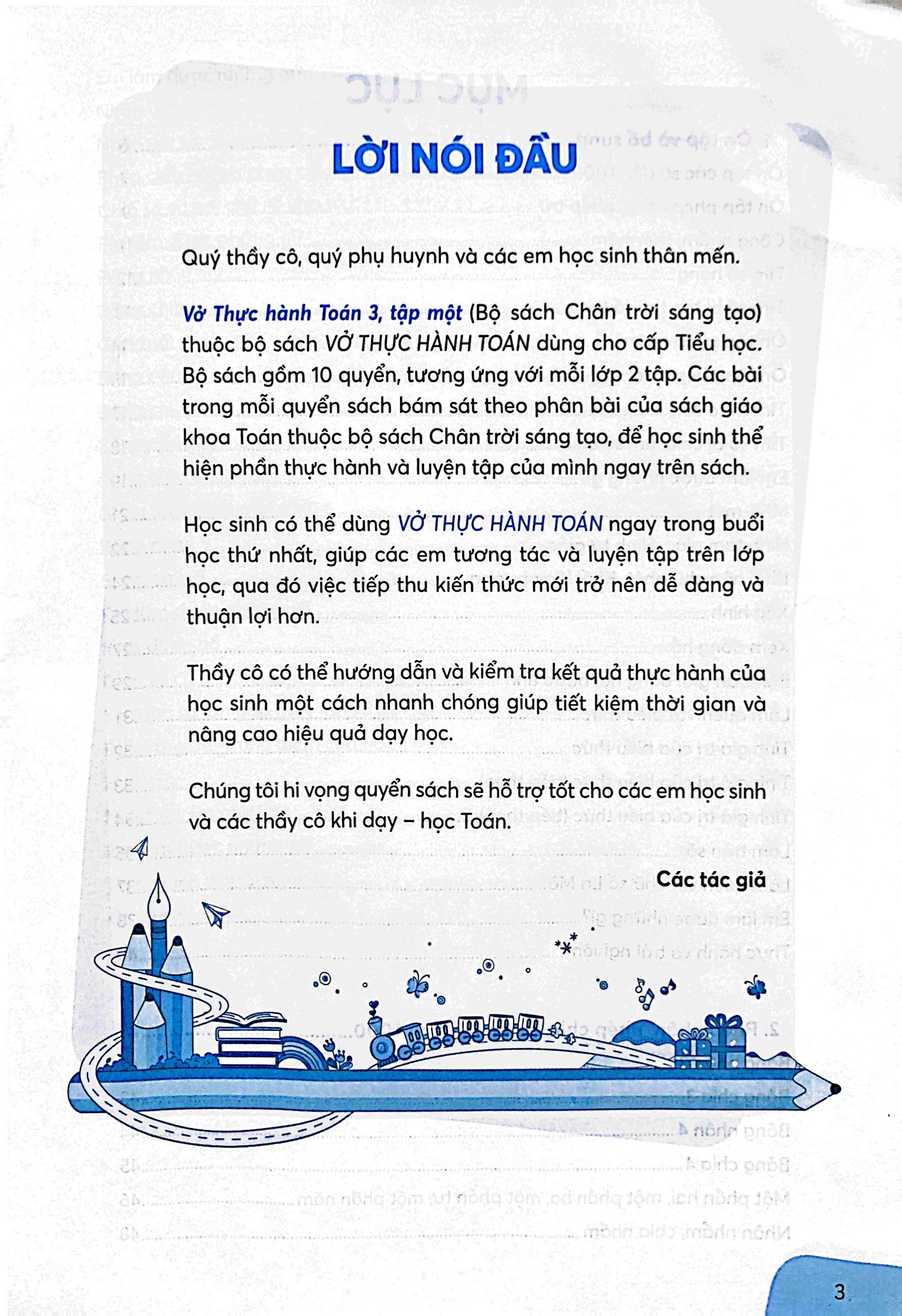 vở thực hành toán 3 - tập 1 (chân trời) (chuẩn) - Ảnh 2