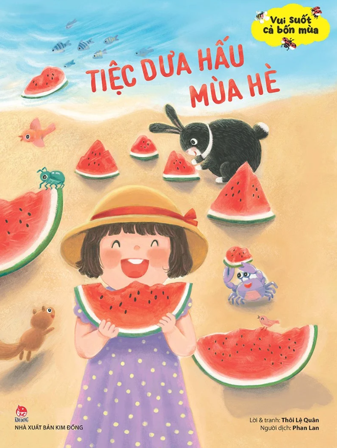 vui suốt cả bốn mùa - tiệc dưa hấu mùa hè - Ảnh 2