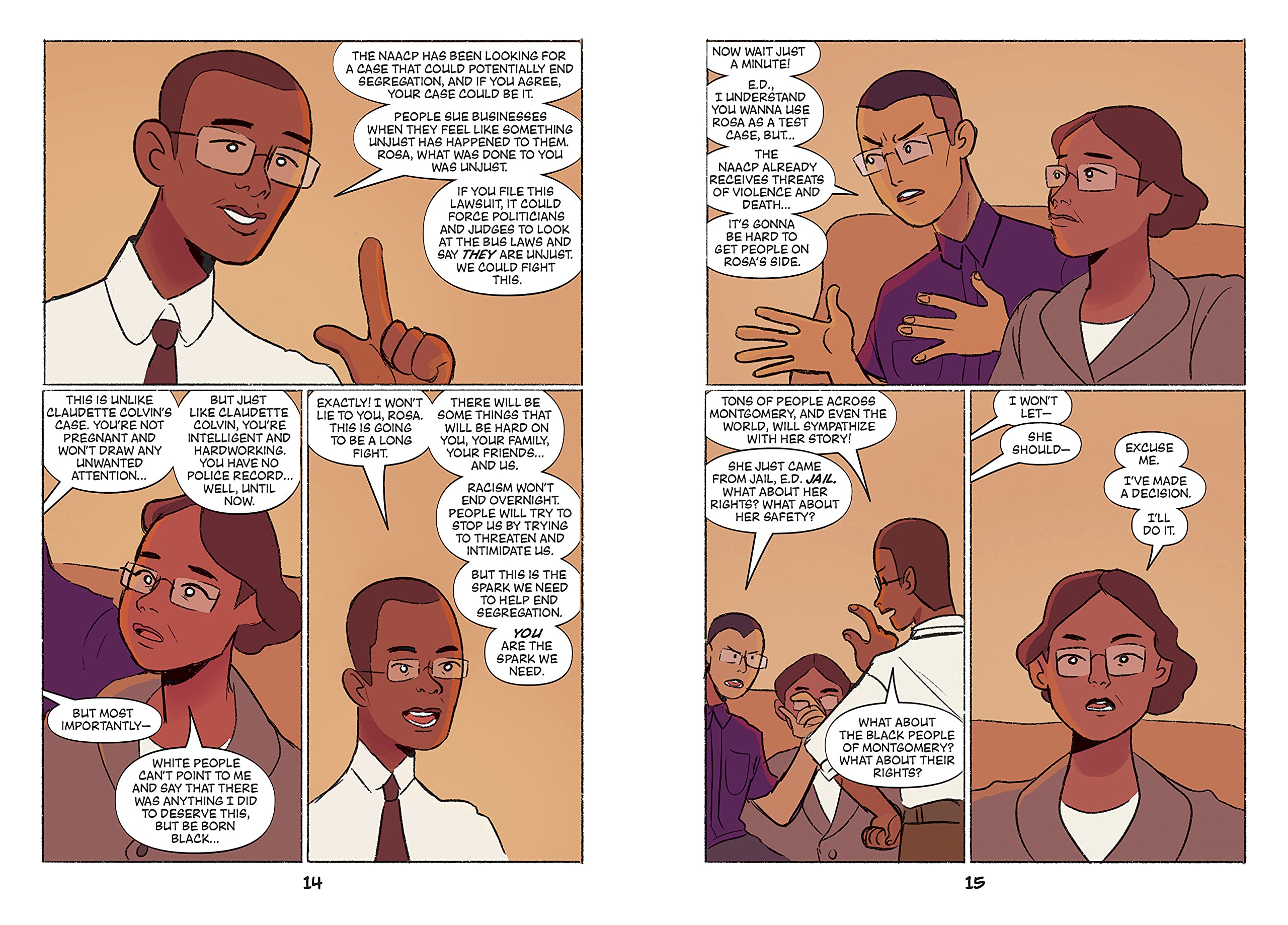 who sparked the montgomery bus boycott?: rosa parks: a who hq graphic novel - Ảnh 7
