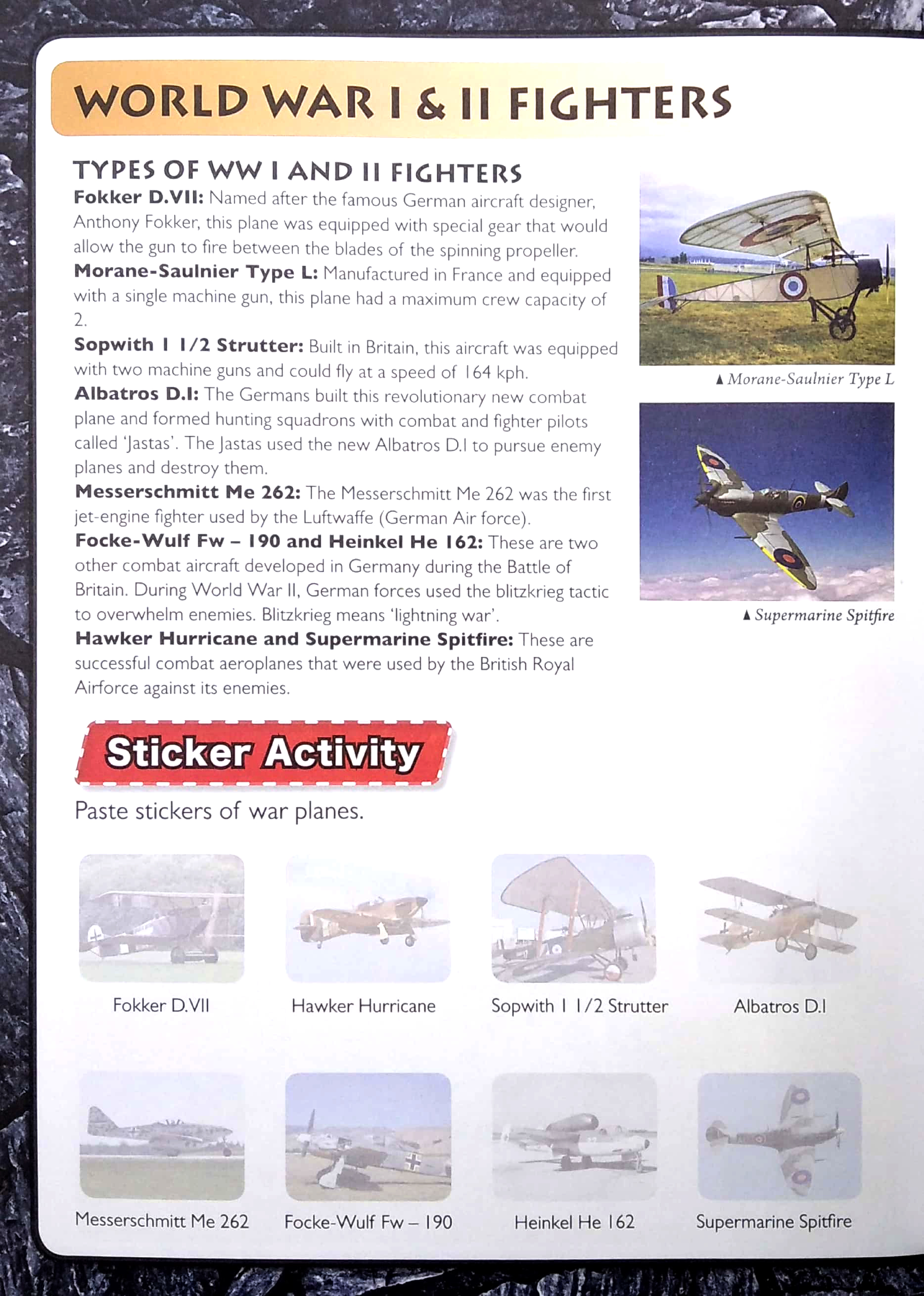 wonders of learning - sticker book - discover combat aircraft - Ảnh 5