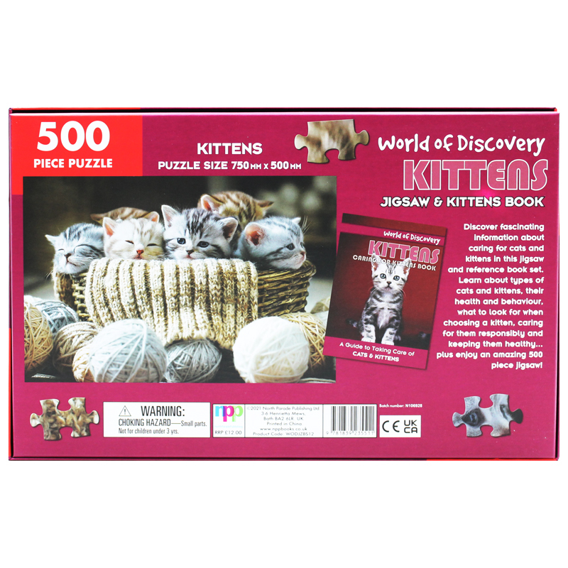 world of discovery - jigsaw & caring for kittens book: kittens - Ảnh 8